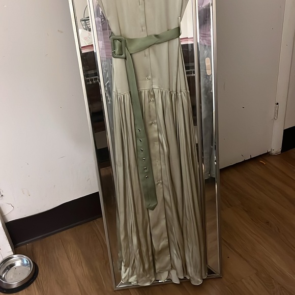 XL Anthropologie Dress (Elliott) moss green midi dress. - Picture 2 of 11